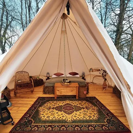 Group Glamping Bell Tents Camp Perfect To Reconnect With Nature In Germany Vorpochten