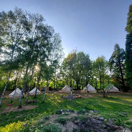 Group Glamping Bell Tents Camp Perfect To Reconnect With Nature In Germany Campismo de Luxo Vorpochten